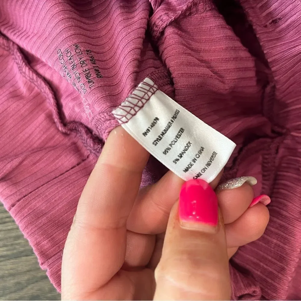 NWOT Sophia and Lilly Ribbed Comfy Pink Joggers Size 10/12